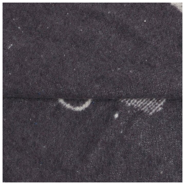 Одеяло байковое Панда 100х140см, цвет серый 400г/м хл100% Ласка 9405191 . - фотография № 5
