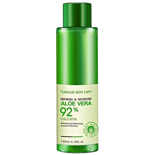 BioAqua Refresh&Moisture Emulsion Aloe Vera 92% Освежающая и восстанавливающая эмульсия для лица, 120 мл эмульсия для проблемной кожи лица