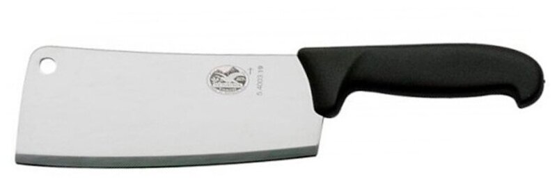 Кухонный нож Victorinox Swiss Classic (5.4003.19), разделочный для мяса, длина лезвия 190 мм, прямая заточка, цвет рукояти чёрный
