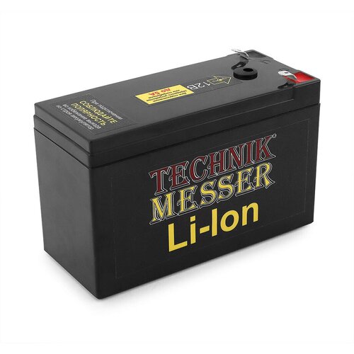 Аккумулятор Li-Ion TECHNIK MESSER 12В 9Ач 40А корпус К1 (150х65х95мм) в комплекте с ЗУ