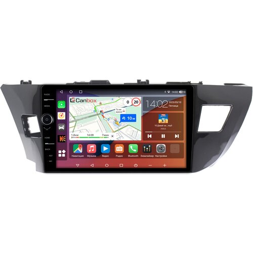 Штатная магнитола Toyota Corolla 11 (2012-2016) Canbox H-Line 7855-1005 Android 10 (4G-SIM, 8/256, DSP, QLed) (авто без камеры)