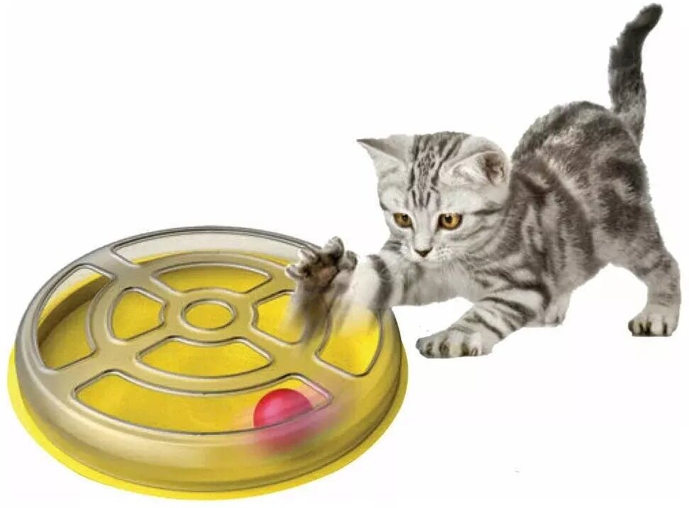 Georplast Игрушка для кошек Vertigo с шариком, пластик, 29 см - фотография № 2