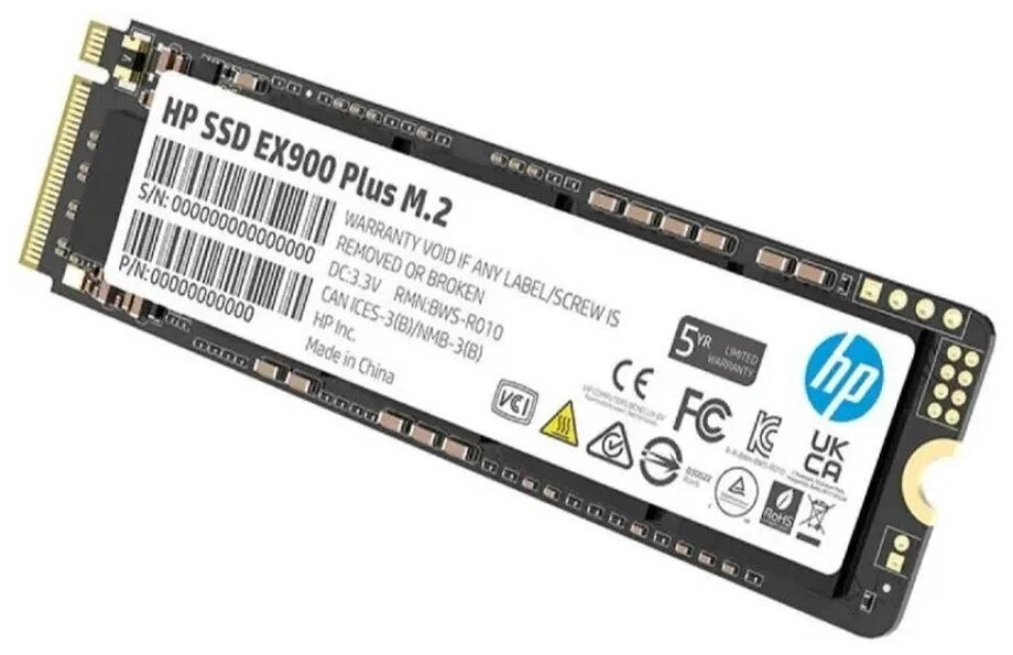 Твердотельный накопитель HP SSD M.2 1Tb EX900 Plus Series 35M34AA