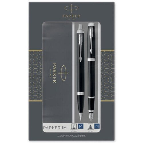 набор ручек parker jotter core fk691 cw2093257 stainless steel gt сталь нержавеющая подар кор ручка перьевая ручка шариковая Набор ручек Parker IM Core FK221 (CW2093215) Black CT сталь нержавеющая подар. кор. ручка перьевая, ручка шариковая