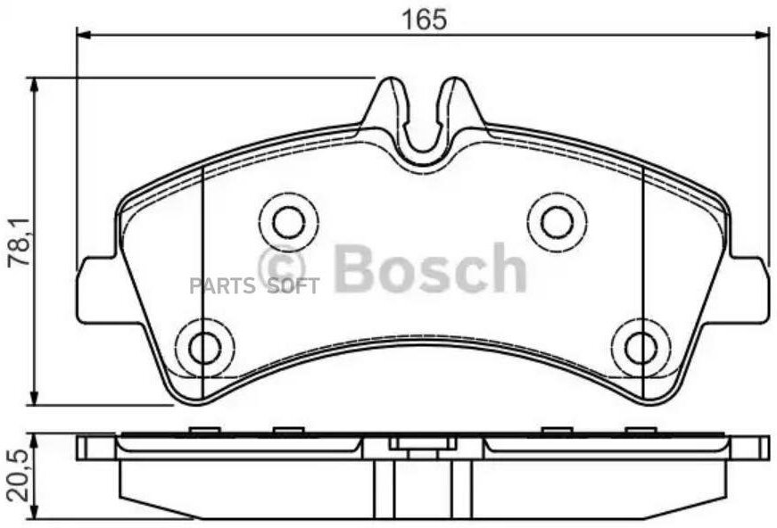 BOSCH 0986495099 Колодки торм диск к-т