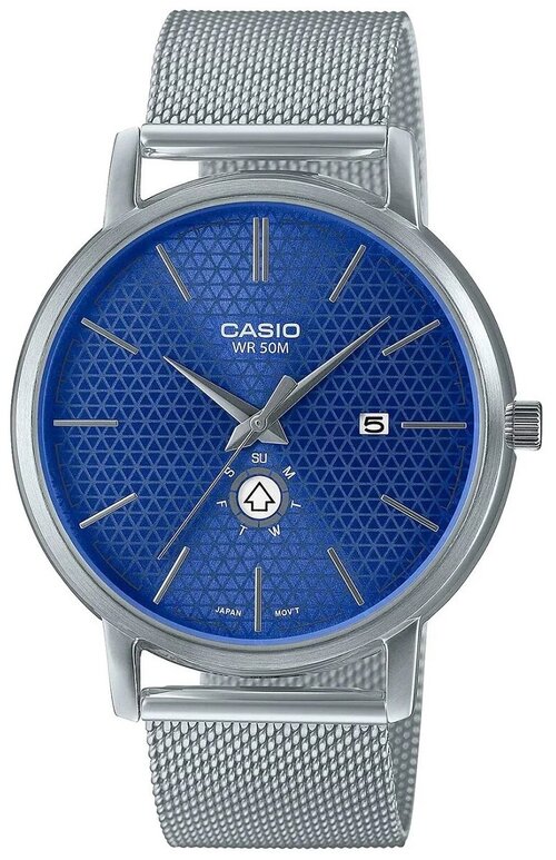 Наручные часы CASIO Collection, серебряный, синий