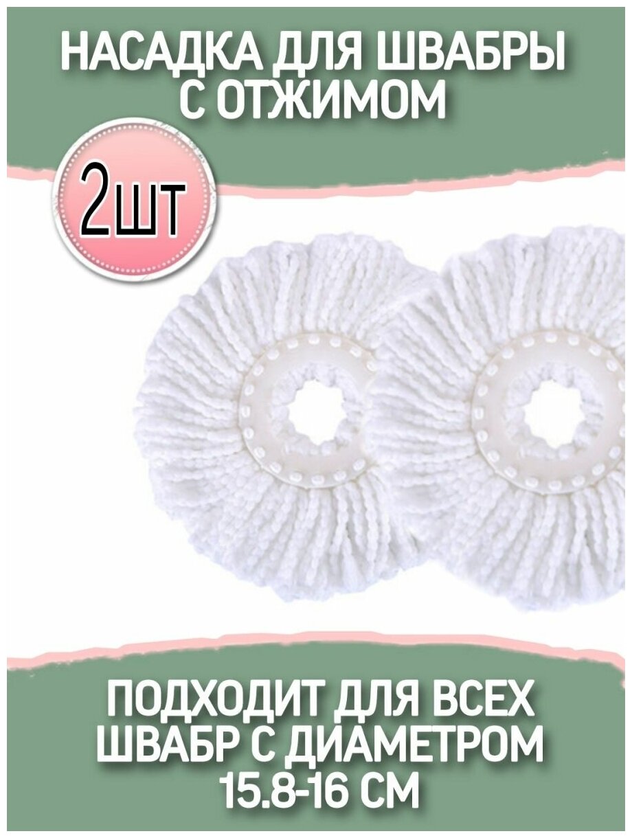 фото Насадка для швабры с отжимом круглая