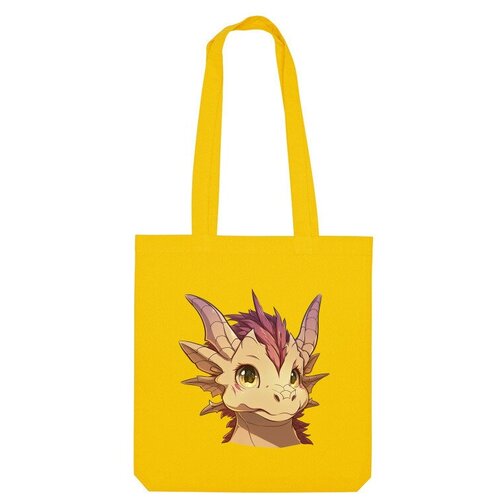 Сумка шоппер Us Basic, желтый сумка аниме дракон красный