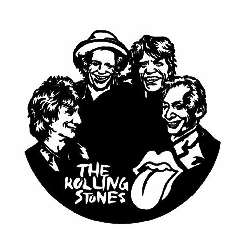 Панно на стену из виниловой пластинки The Rolling Stones