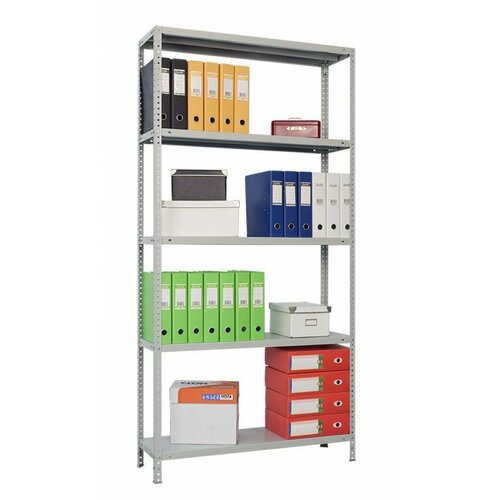 Стеллаж для книг и документов SLK с 4 полками до 80кг, 200x100x40 см