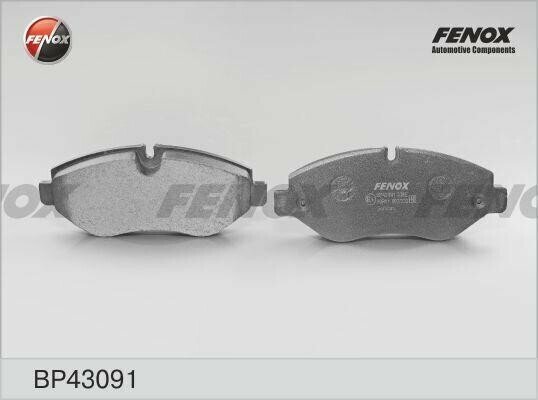 Тормозные колодки передние дисковые Fenox BP43091