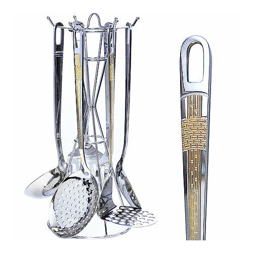 Набор кухонных принадлежностей 7 предметов нержавеющая сталь 3202₽