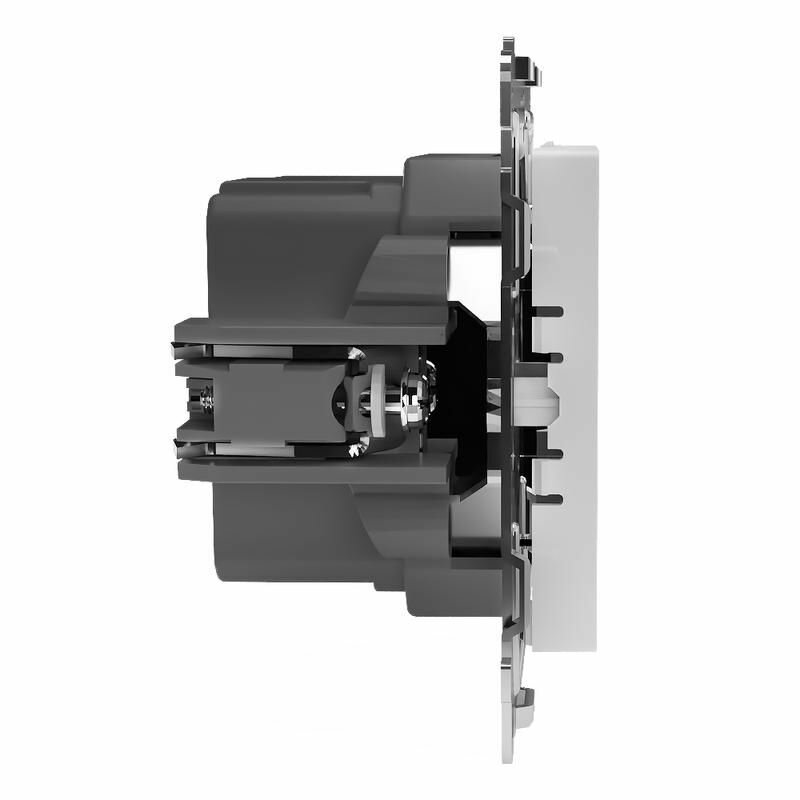 Розетка 2-м USB СП Pixel тип A+A 5В 1х2.1А 2х1.05А механизм бел. TOKOV ELECTRIC TKE-PX-2US - фото №4