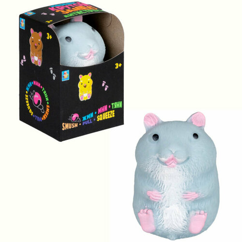 1toy Крутой замес серый хомяк 7555см в коробочке 200₽