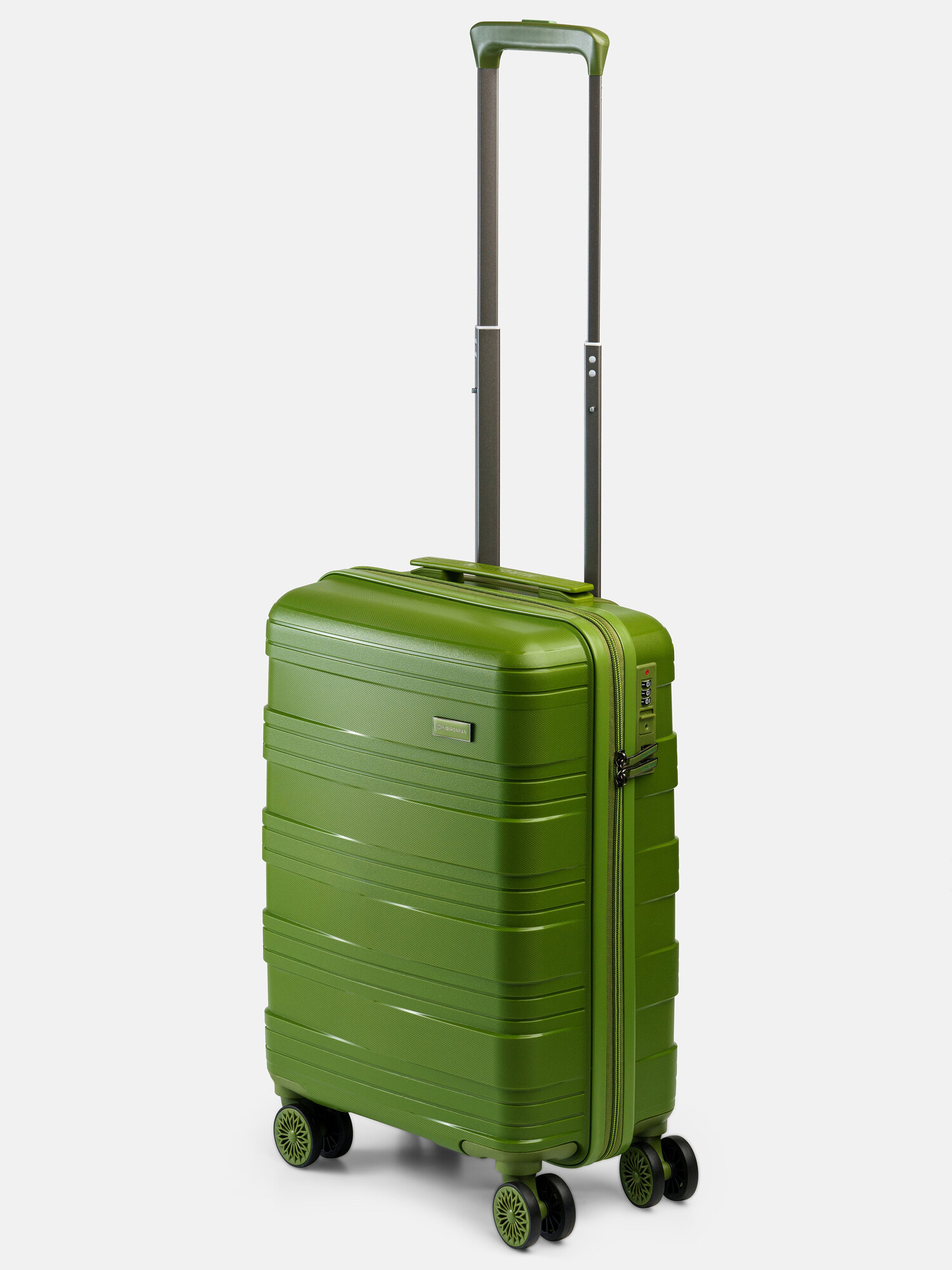 фото Чемодан из полипропилена Mironpan W (размер S), авокадо, НЕ съёмные колёса