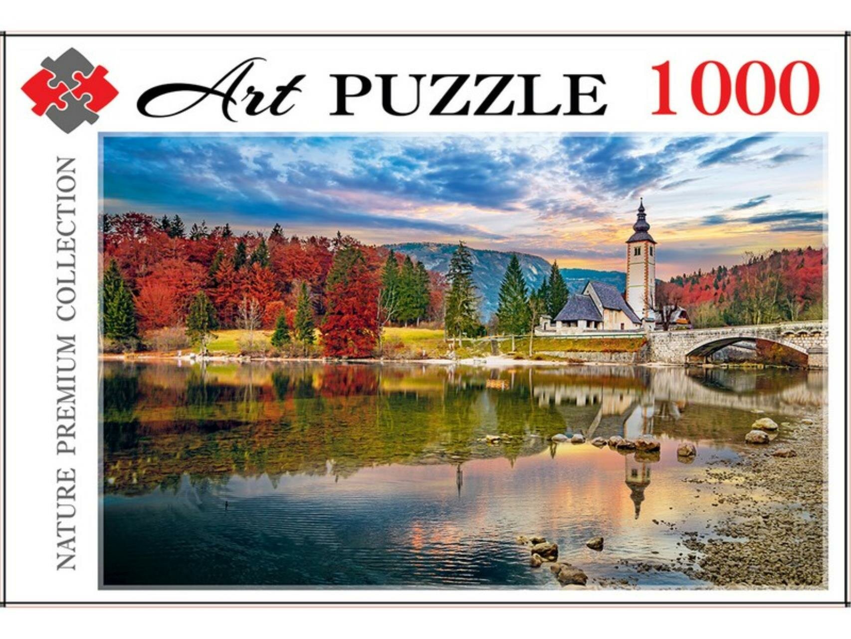 Artpuzzle. Пазлы 1000 элементов. Словения бохиньское озеро, в к 25x19x5 см