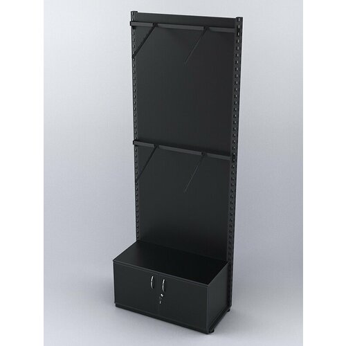 Пристенная система с пристенными поручнями для одежды LOFT 2-ЗС-Н 900мм Черный 90 x 45 x 240 см 21931₽