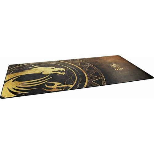 Коврик для мыши MSI Agility GD80 Dragon Tiamat (3XL) золотистый/рисунок, шелк, 1200х600х3мм [j02-vxxxx14-eb9]