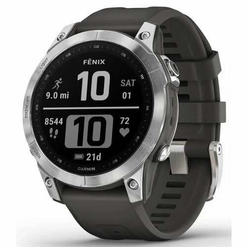 Умные часы Garmin Fenix 7 Standard Edition серебристый 7479000₽