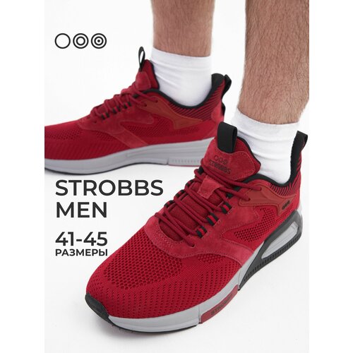 Кроссовки STROBBS, размер 45, красный кроссовки strobbs размер 45 красный