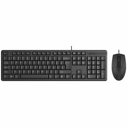 Клавиатура+мышь A4Tech KR-3330S Black клавиатура мышь a4tech kr 8520d black