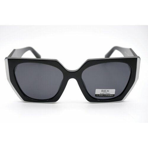 Солнцезащитные очки BEK, серебряный, черный