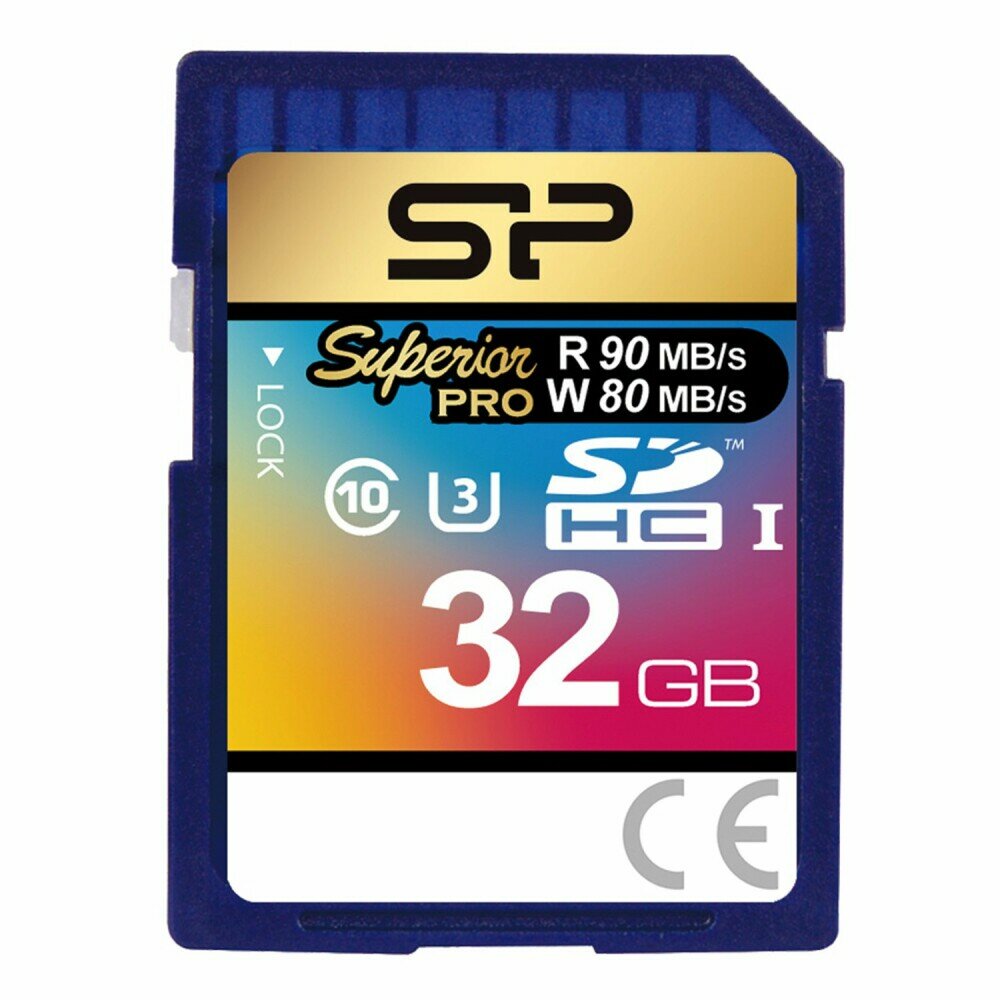 Карта памяти 32Gb SD Silicon Power (SP032GBSDHCU3V10)