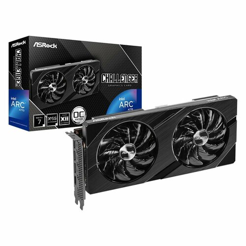 ASRock Видеокарта ASRock Intel Arc A770 Challenger 16GB OC 256-bit GDDR6 HDMI DPx3 2FAN RTL A770 CL 16GO