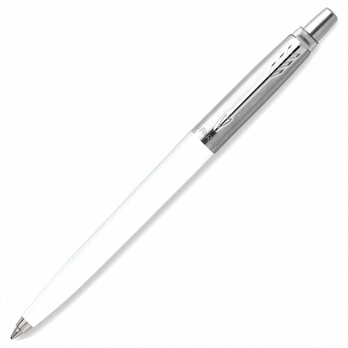 Ручка шариковая PARKER Jotter Orig White, корпус белый, детали нержавеющая сталь, синяя, RG0032930 упаковка 2 шт. корпус дифференциалла 2 детали
