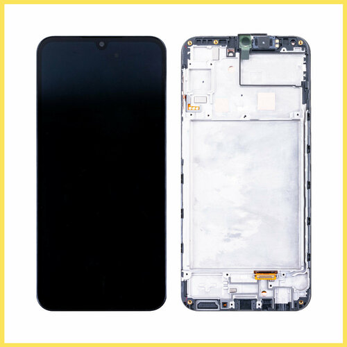 Дисплей (экран) для Samsung Galaxy A24 4G (A245F) модуль с рамкой Черный - Premium (SP)