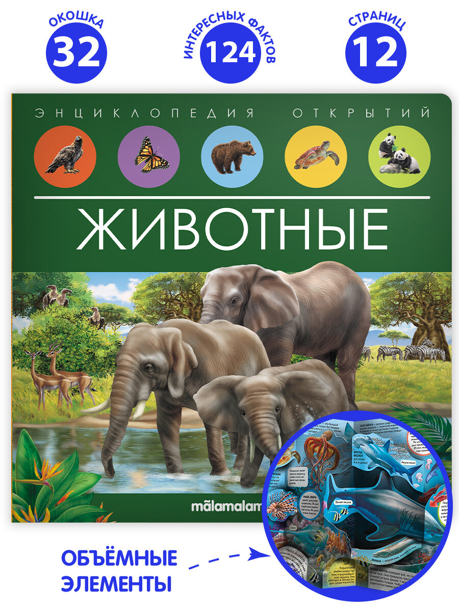 Энциклопедия открытий Животные Malamalama