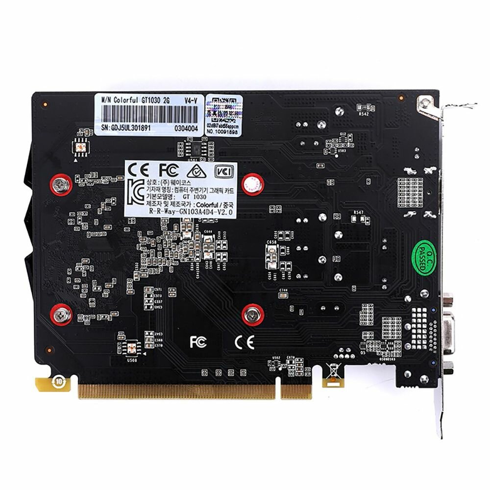 Видеокарта Colorful NVIDIA GT 1030 1152 4096 2100 64 RTL [GT1030 4G-V] - фото №10