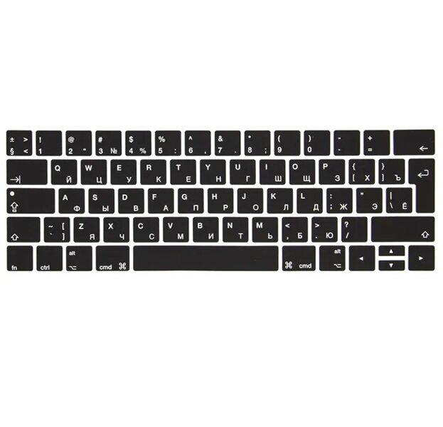 Накладка на клавиатуру Viva для Macbook Pro 13/15 2016 - 2019 Rus/Eu c Touch Bar силиконовая