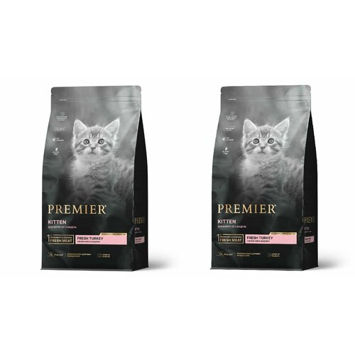 Cухой корм для котят от 3 недель с индейкой Premier Kitten Turkey 400 гр x 2шт.