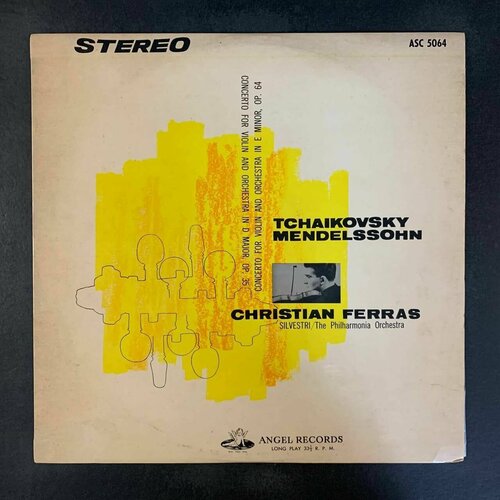 Tchaikovsky, Mendelssohn, Christian Ferras, Constantin Silvestri, Philharmonia Orchestra - Concerto In D Major, Op. 35 / Concerto In E Minor, Op. 64 (Промо, Красный винил)