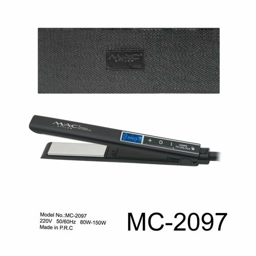 Профессиональный выпрямитель для укладки волос с титановыми пластинами Утюжок для стайлинга и выпрямления волос Черный 590000₽