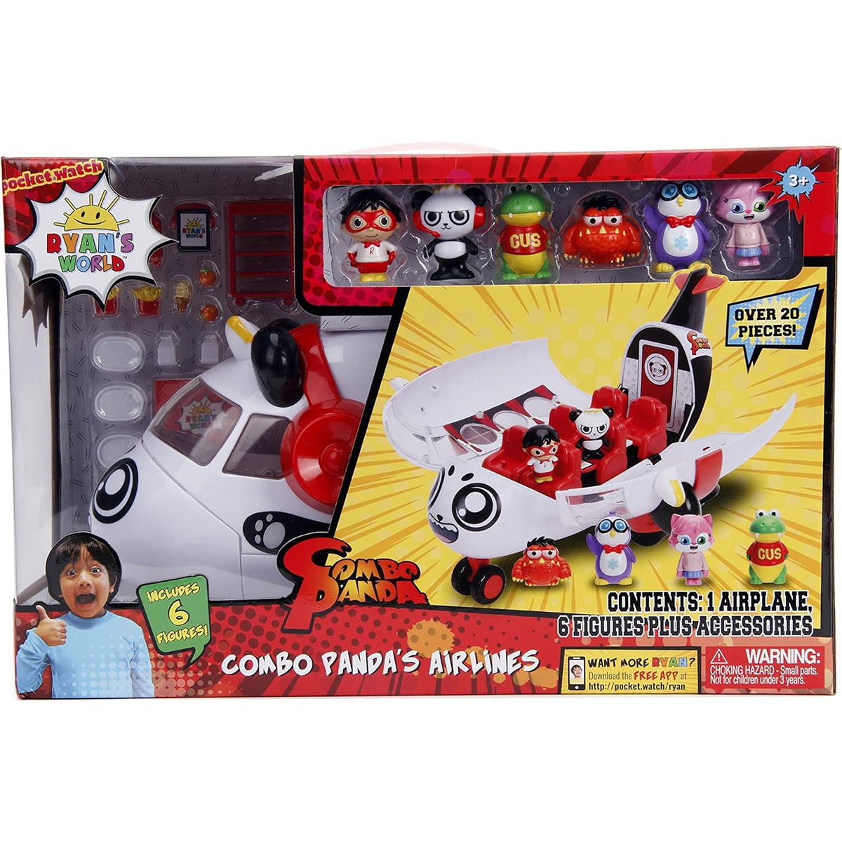 Сюжетно-ролевые игрушки Игровой набор "Самолет Панда" 6 фигурок и 17 асессуров