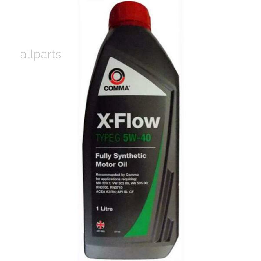 COMMA XFG1L Масло моторное 5W40 COMMA 1л синтетика XFLOW TYPE G