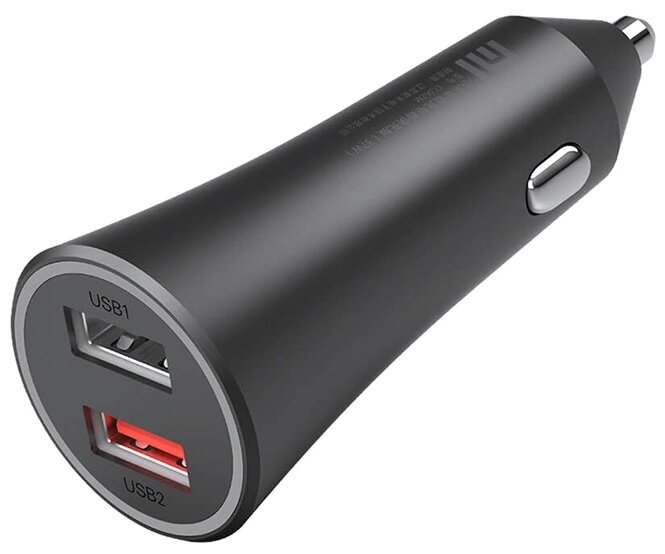 АЗУ Xiaomi Car Quick Charger 2USB CC06ZM 37W (GDS4147GL) черный