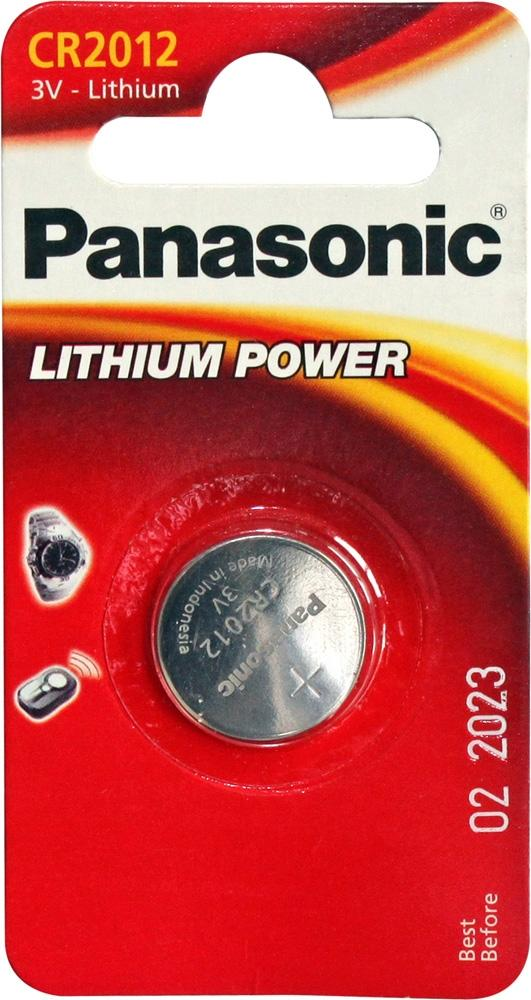 Батарейки Panasonic CR-2012EL/1B дисковые литиевые Lithium Power в блистере 1шт