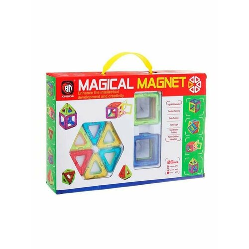 Магнитный конструктор Magical Magnet 20 деталей