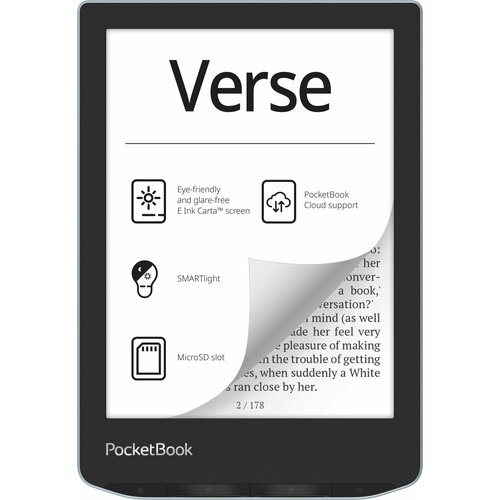 Электронная книга PocketBook 629, голубой