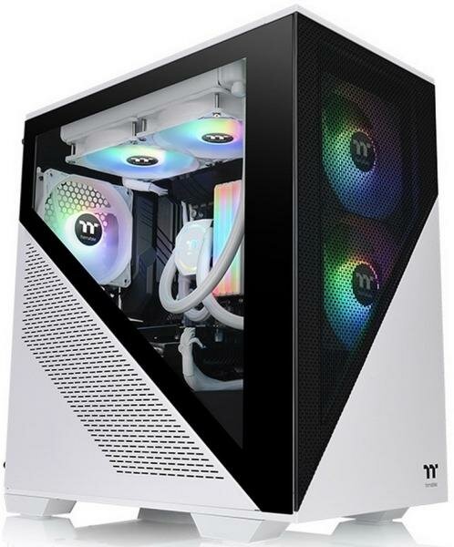 Корпус microATX Thermaltake Divider 170 TG Без БП чёрный белый