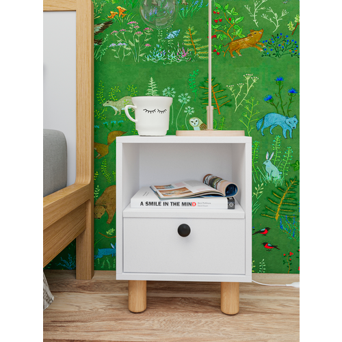 Тумба прикроватная Сканди 2, 47х35х35 см, VSmebel