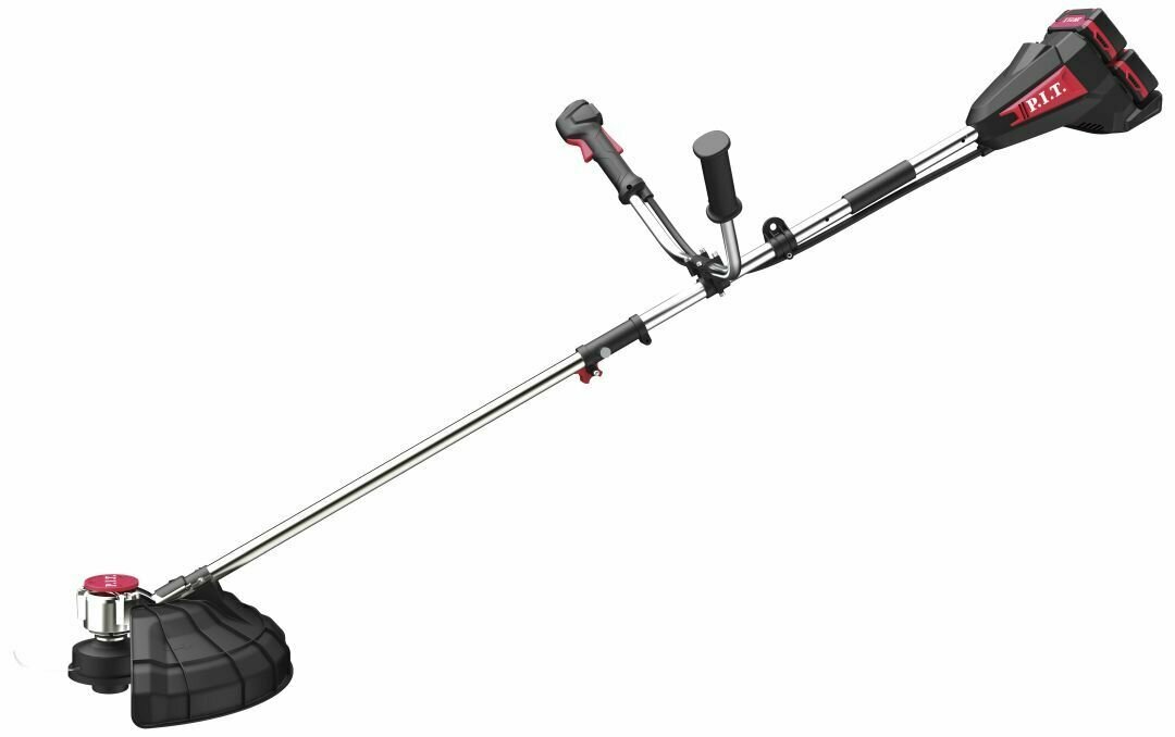 фото Триммер аккум. бесщёточный P.I.T. PTR20H-380A SOLO (20В+20В, 6500 об/мин, 255/380 мм)