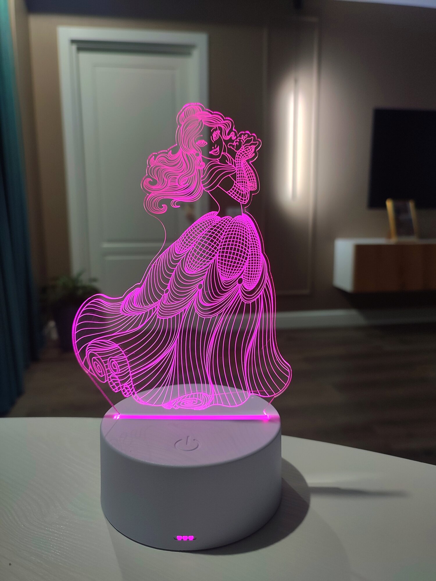 3D ночник декоративный светодиодный led светильник подарок