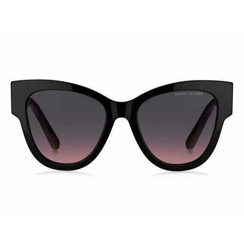 Солнцезащитные очки MARC JACOBS Marc Jacobs MARC 697/S 807 FF MARC 697/S 807 FF, черный солнцезащитные очки marc jacobs кошачий глаз оправа пластик для женщин