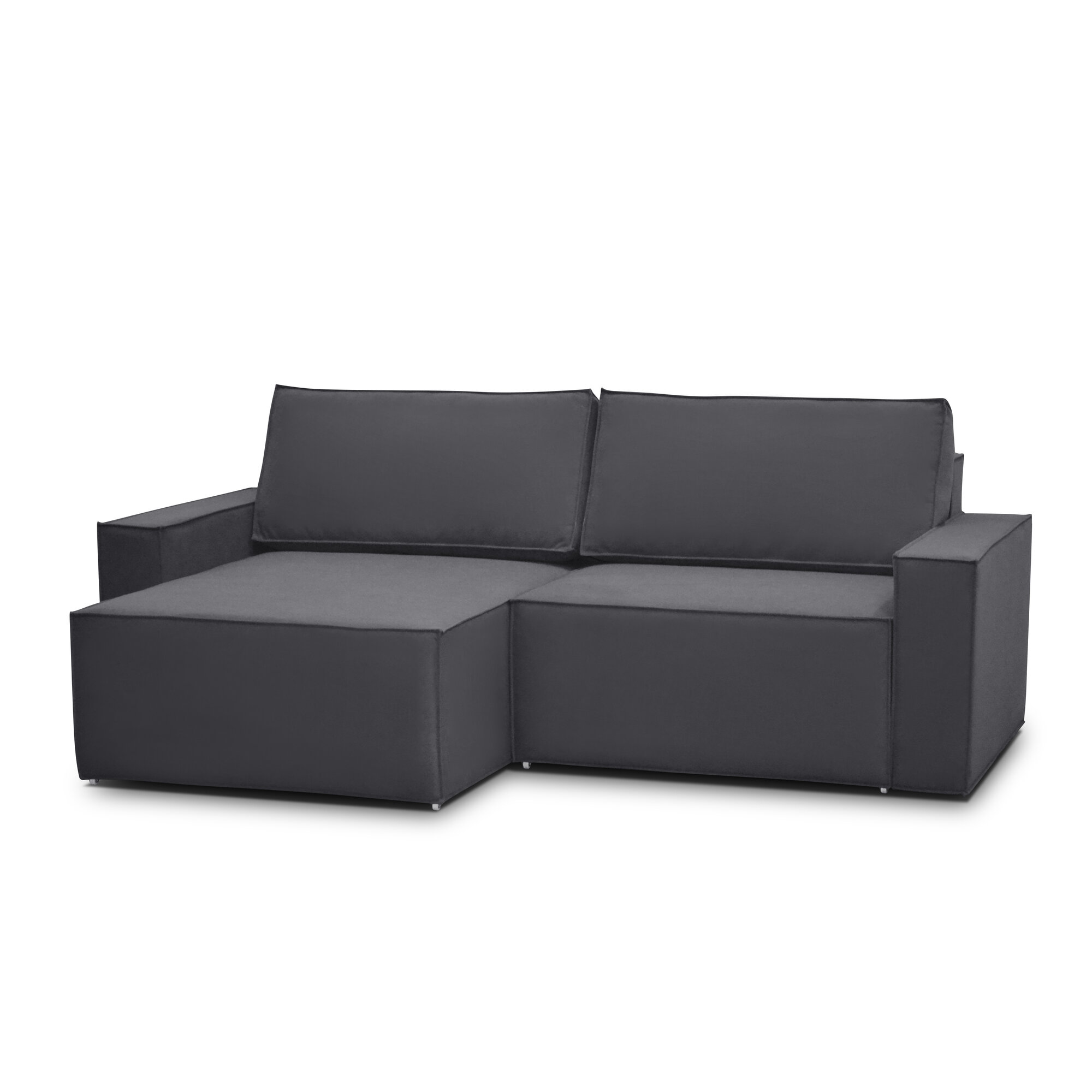 Угловой диван-кровать"Росмебель Лофт", еврокнижка , модульный, размер 2,45х155х0,95, серый