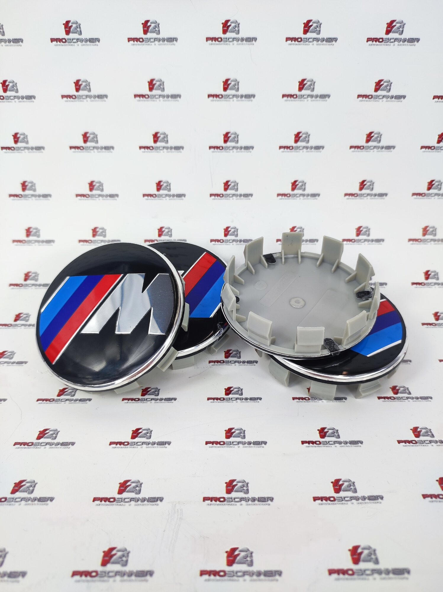 Колпачки заглушки BMW M БМВ 68 мм 36136783536 на литые диски колес - 4 штуки