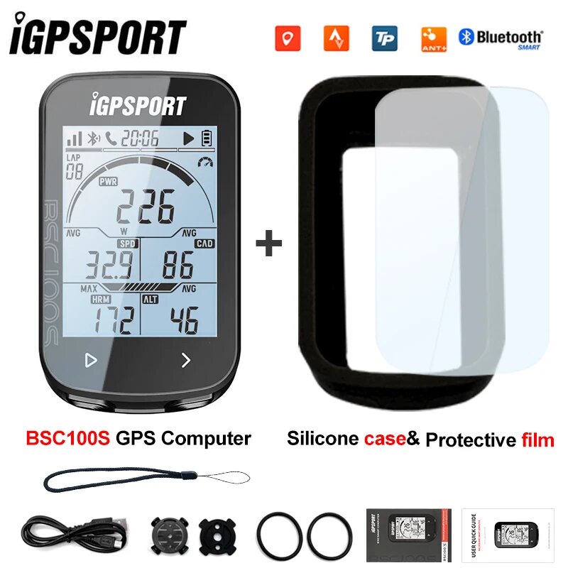 фото Компьютер iGPSPORT с поддержкой GPS для велосипеда, Bluetooth 5,0, дорожный горный велосипед, беспроводной спидометр, одометр